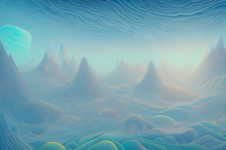 A dreamscape with a surreal