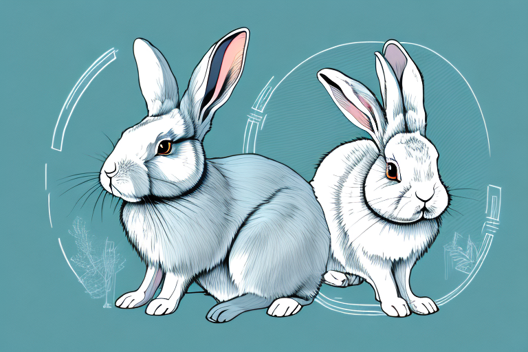 A rabbit in a dream-like setting