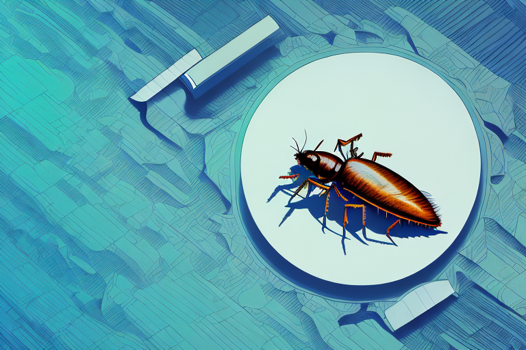 A roach in a dream-like setting