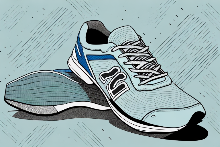 A runner's shoes
