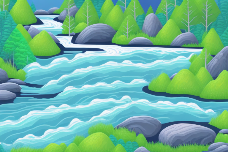 A river or stream