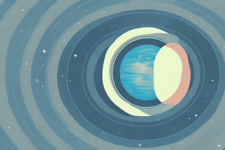 A person dreaming of a planet with rings