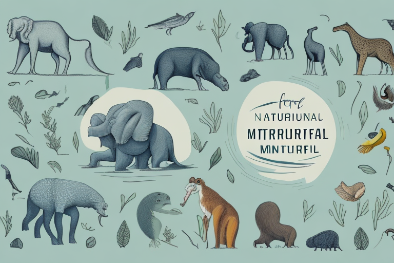 A variety of animals in a natural setting