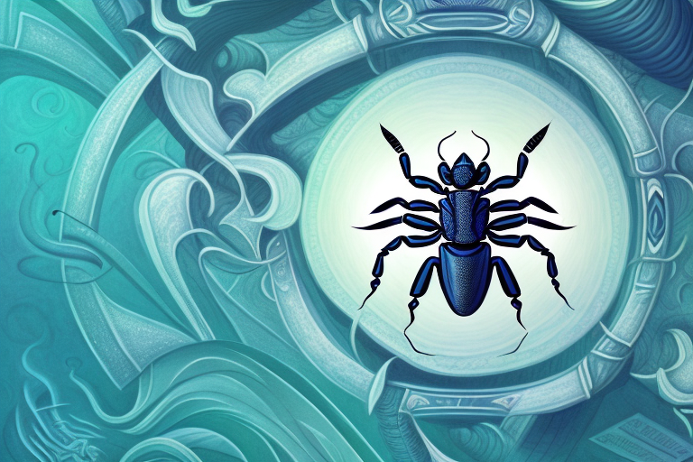 A scorpion in a dream-like setting