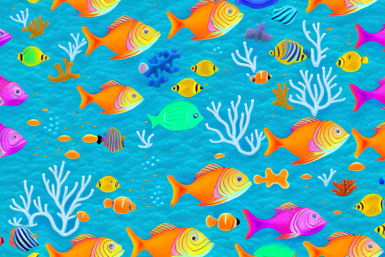 A colorful underwater scene