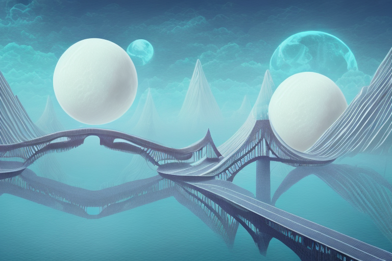 A dreamscape with surreal elements