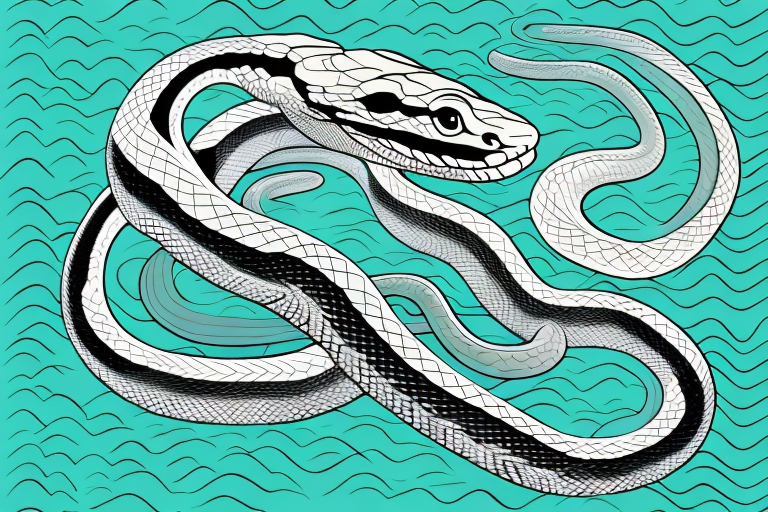 A snake in a dream-like setting