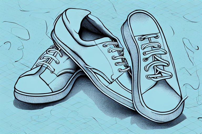 A pair of shoes in a dream-like setting