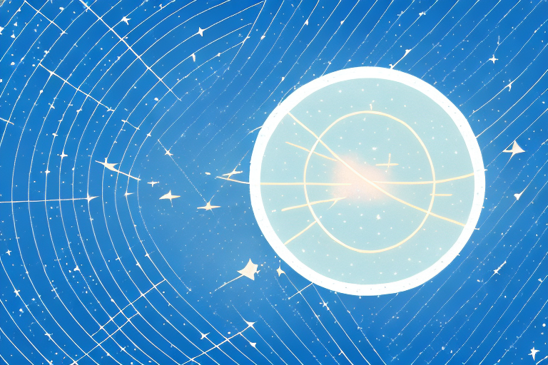 A night sky with a shooting star streaking across it