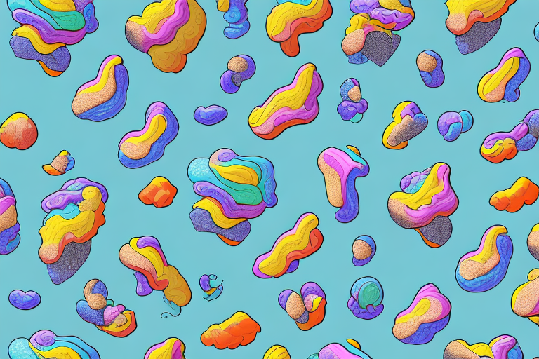 A dreamscape filled with colorful poop shapes