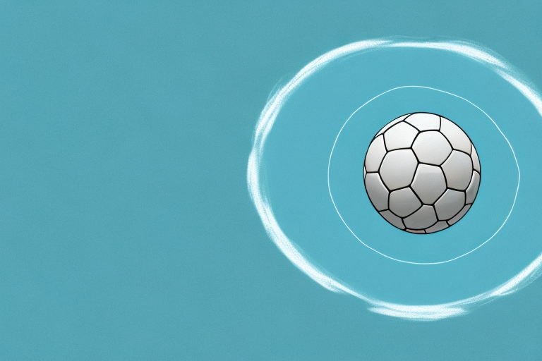 A soccer ball in the middle of a dream-like landscape