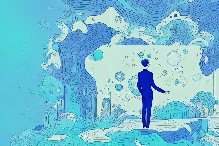 A person in a dreamscape