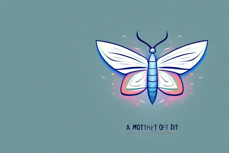 A moth in a dream-like setting