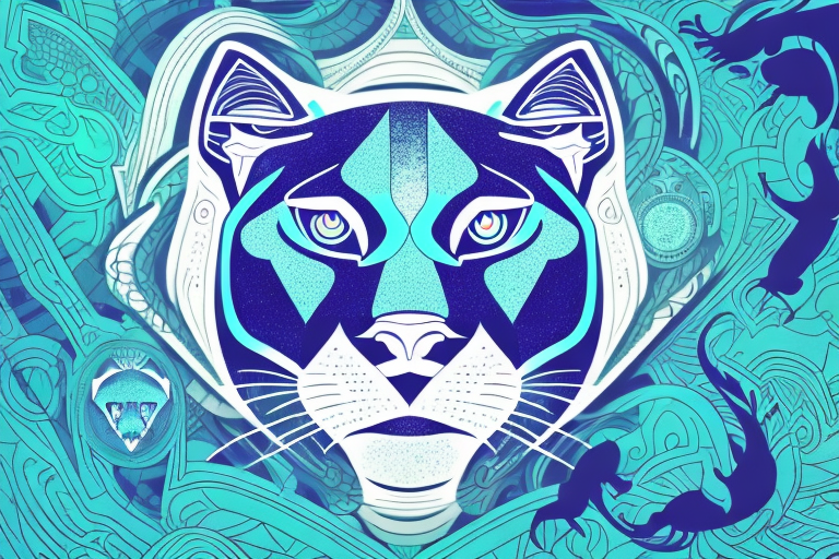 A panther in a dream-like setting