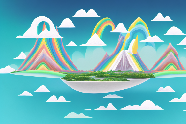 A dreamscape with surreal elements