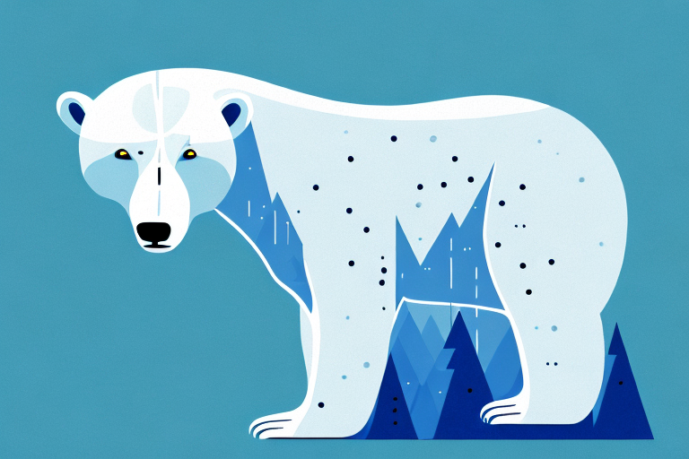 A polar bear in a dream-like setting
