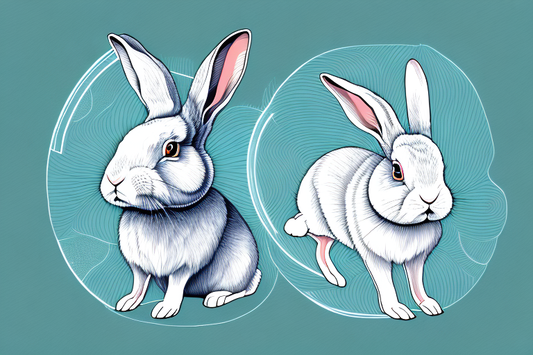 A rabbit in a dream-like setting