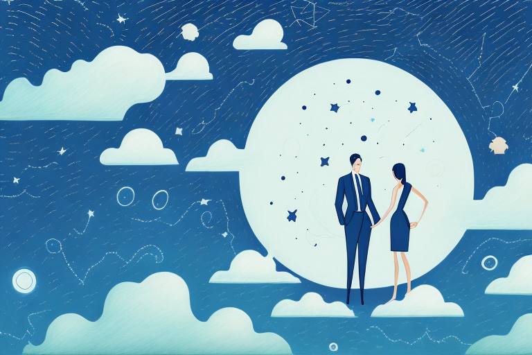Two people in a dream-like setting