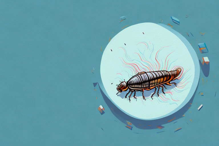 A roach in a dream-like setting