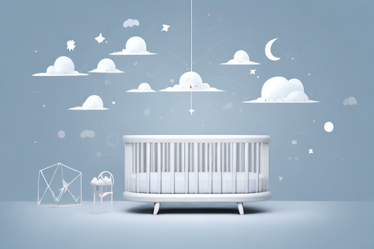 A baby sleeping peacefully in a crib