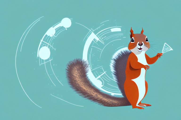 A squirrel in a dream-like setting
