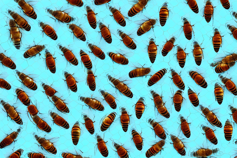 A swarm of bees in a dream-like setting