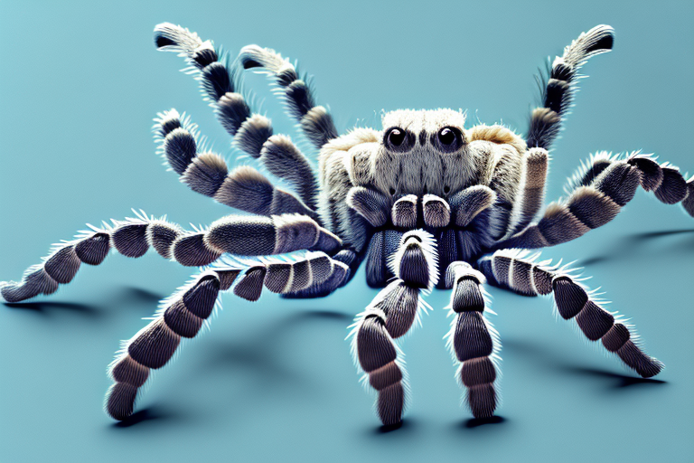 A tarantula in a dreamlike setting