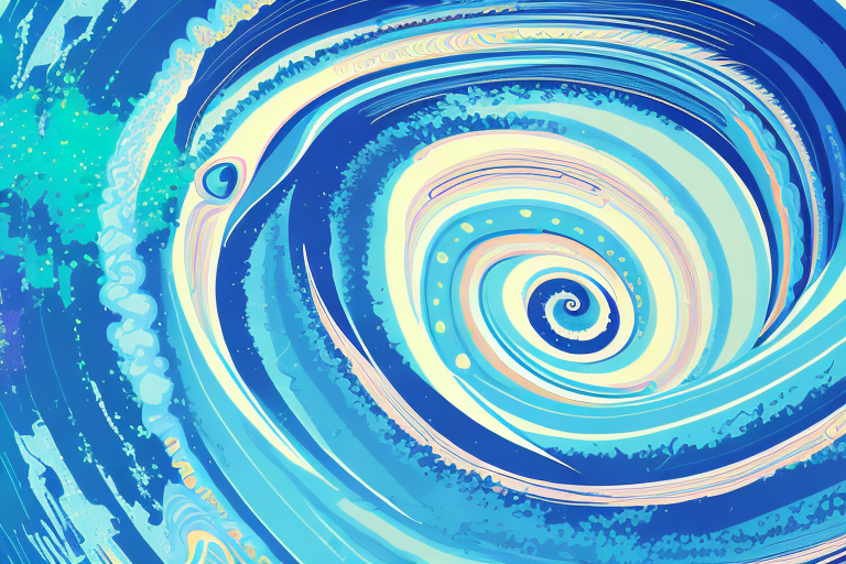 A tornado swirling in a dreamscape
