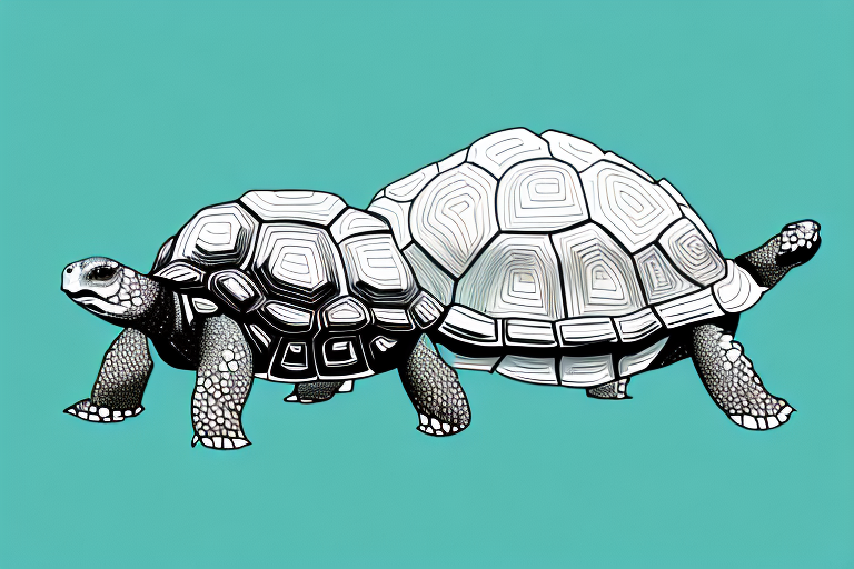 A tortoise in a dream-like setting
