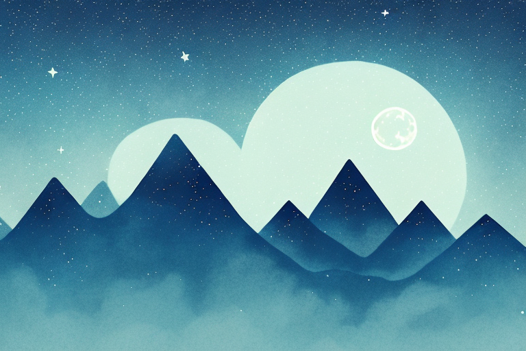 A night sky with a dream-like atmosphere