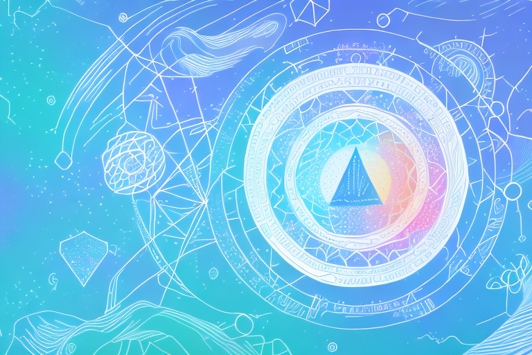 A dreamscape with a symbolic representation of the dreamer's journey