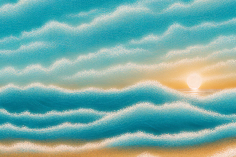 A seascape with waves