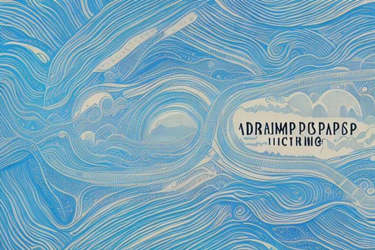 A dreamscape with a path winding through a landscape of memories
