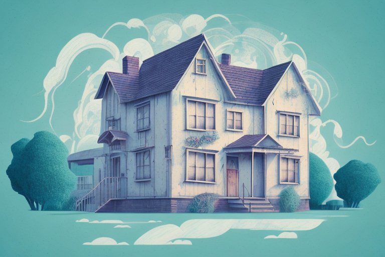An old house with a dreamy