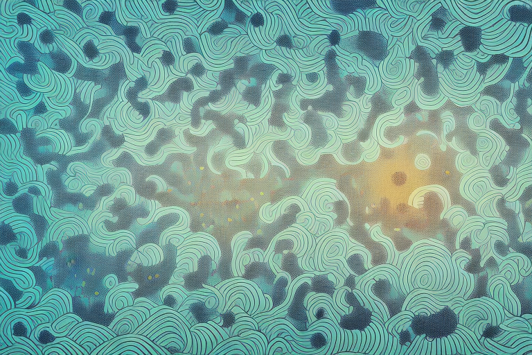A dreamscape filled with ants