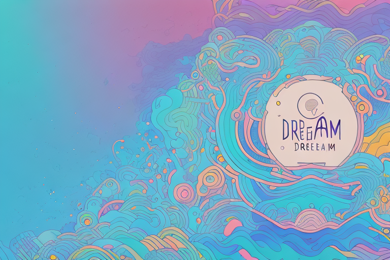 A dream-like landscape with a variety of colorful