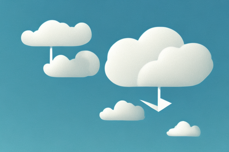 A dreamscape with a baby-shaped cloud in the sky