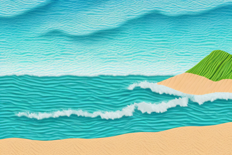 A beach landscape