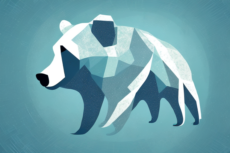 A bear attacking in a dream-like setting
