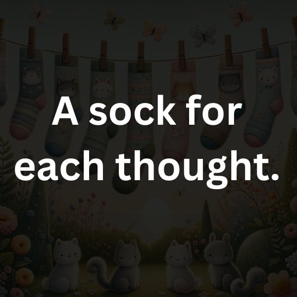 A sock for each thought