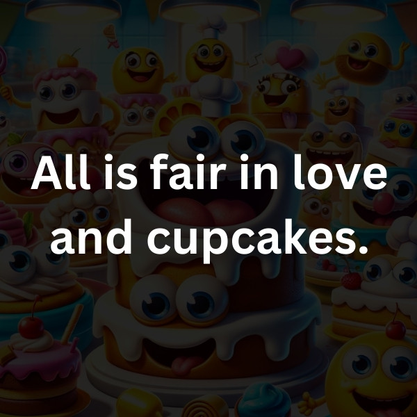 All is fair in love and cupcakes