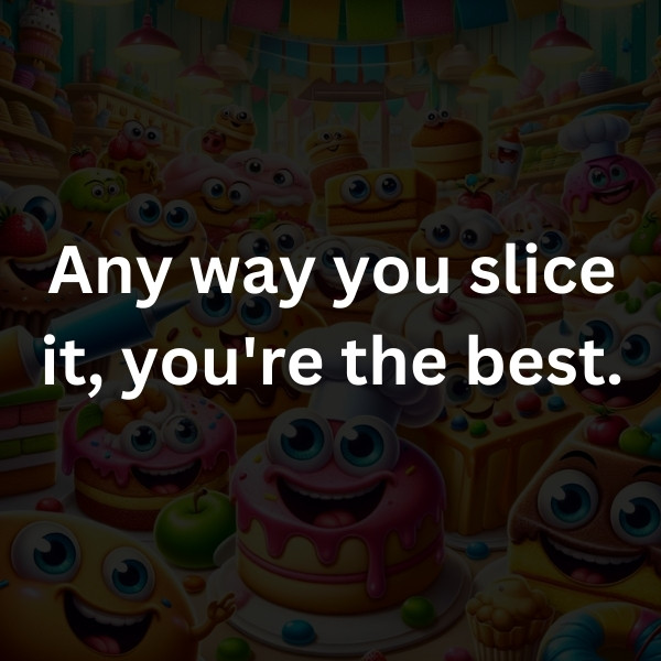Any way you slice it, you're the best