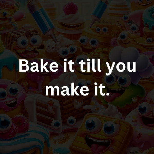 Bake it till you make it