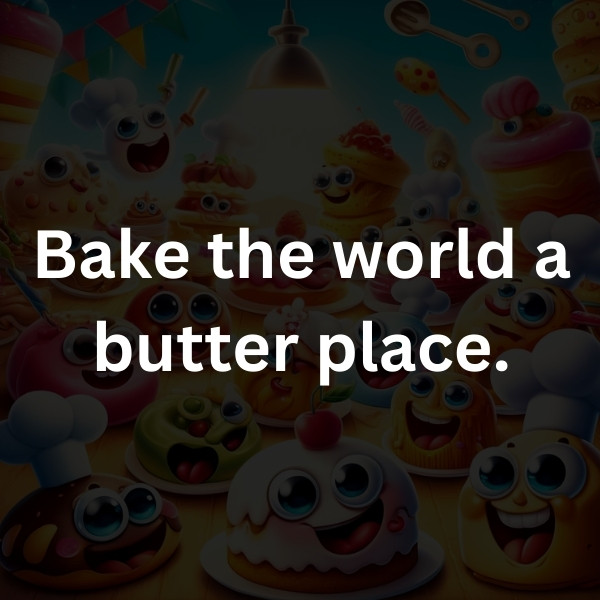 Bake the world a butter place