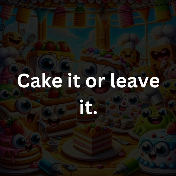 Cake it or leave it