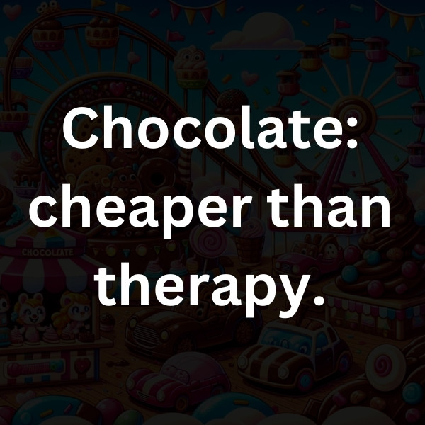 Chocolate_ cheaper than therapy