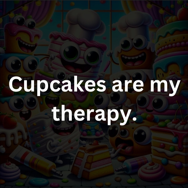 Cupcakes are my therapy