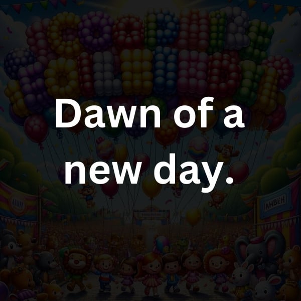 Dawn of a new day