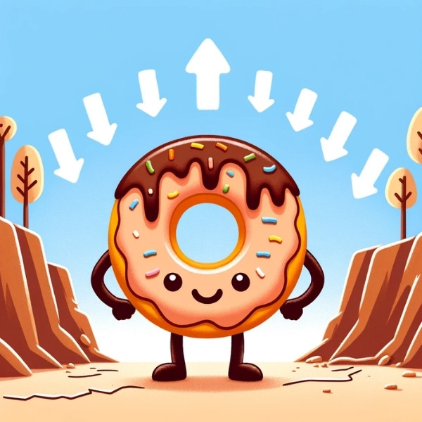Donut let life's ups and downs make you crumby