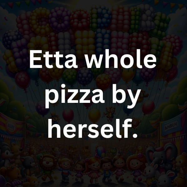 Etta whole pizza by herself